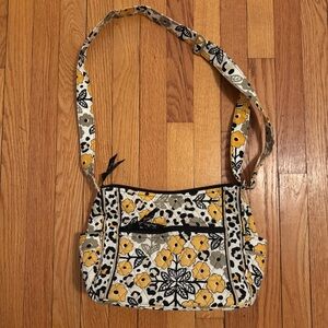 Floral Yellow and Black Vera Bradley